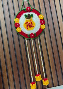 Handmade Crochet Swastik Toran