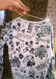 Mickey Mouse Graphic Long Sleeve Shirt