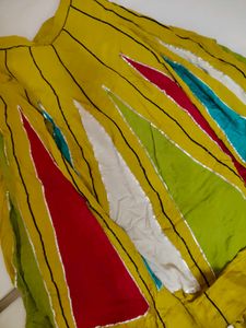 Vibrant Patchwork Ethnic Skirt