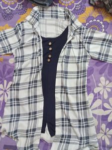 Trendy Check Top For Young Women And Girls