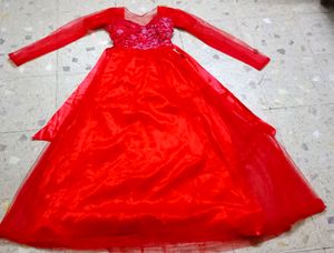 1 peace gown red colour