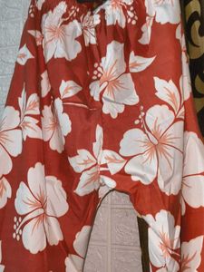 Tropical Print Relaxed cord set upper and bottom