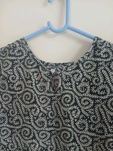 Black and white Design kurti