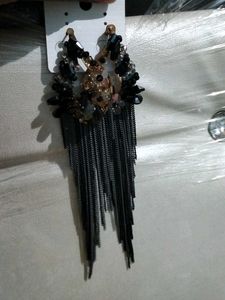 Beautiful Long Black Colour Earings