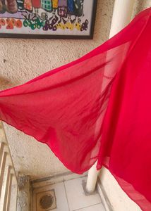 Red Top With Unique Sleeves