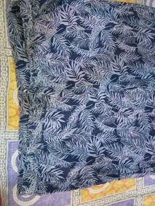 Stylish Leaf Print Wide Leg Pants