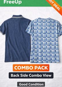Men's Polo + Printed T-Shirt Combo