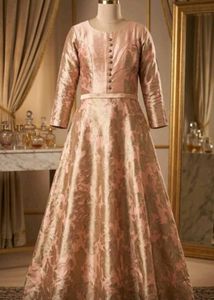 Elegant Brocade Ethnic Gown