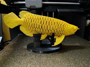 Golden Arowana Fish Showpiece