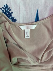 H&amp;M Women's Beige Long Sleeve Top