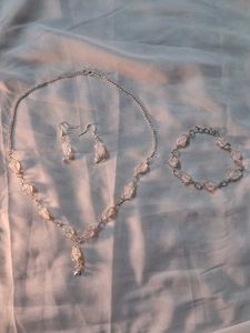 Crystal Wire Wrapped Handmade Jewelry Set