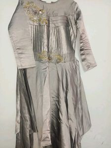 Elegant Grey Ethnic Gown