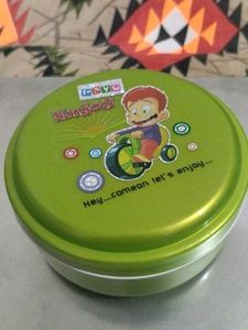 Cute Green Kids Tiffin Box(not used)