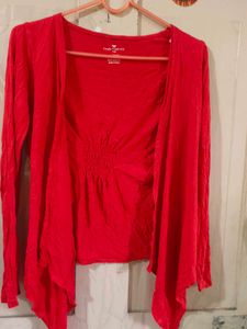Fame forever Red Cardigan or Shrug