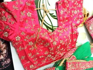 Stunning Pink Embroidered Lehenga