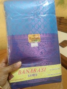 Fix Price Banarasi Silk Embroidery Saree