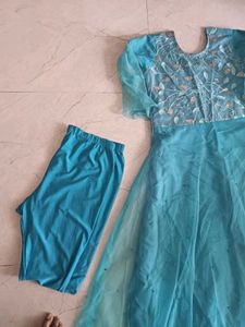Beautiful Teal Ethnic Gown