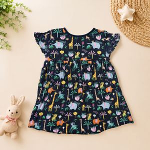 Cute Jungle Print Girls Dress