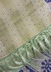 sea green Embellished sareee