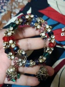 Colorful Beaded Statement Bracelet