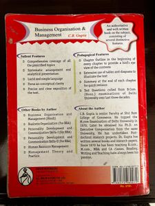 Business Organisation and Management Book