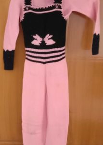 woolen knitted jumpsuit for girls