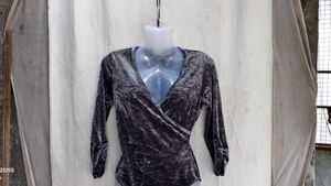 I. Velvet Wrap Bodysuit
