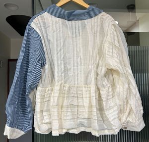 Boho Ruffled Patchwork Top