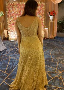 Elegant Gold Embellished Gown