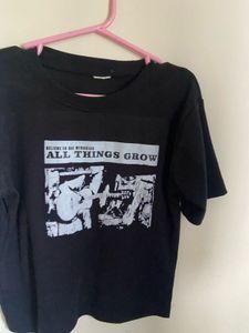Graphic Print Black T-Shirt