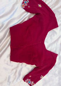 Embroidered saree