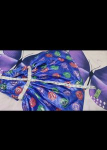 Girls Blue Floral garara set