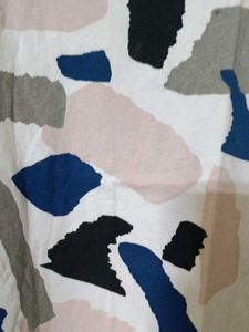 Abstract Print White T-Shirt