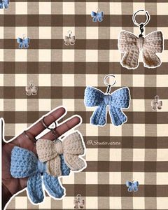 Crochet Bow Keychain🎀