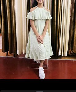 Elegant Sage Green Embroidered Gown