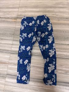 Elegant Blue Floral Kurta Set