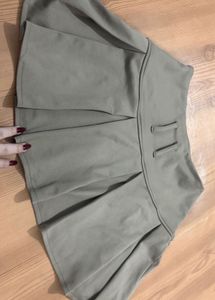 Pleated A-Line Skirt