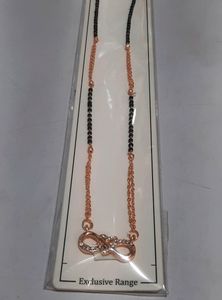 Seri Fancy Trendy Mangalsutra. Rosegold Infinity P