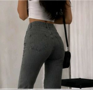 🤍Grey High Waist Flexible  Jeggings |❣️