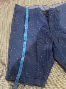 Allen Solly - Blue Diamond Pattern Shorts