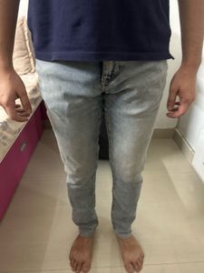 Men's Acid Wash Slim Fit Jeans