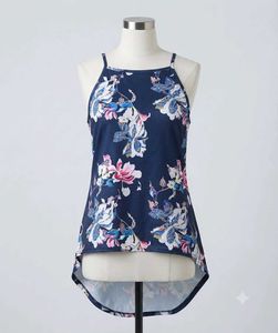 Blue Flora🎽l Tank Top