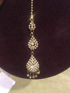 American Diamond Maang Tika