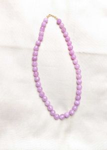 Chic Lavender Beaded Necklace