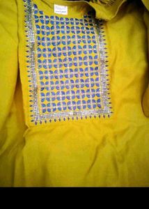 Elegant Yellow Kurta Set with Dupatta