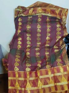 Leaf Print Saree