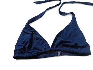 🔹Classic Navy Blue Bikini Top