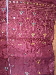 Embroidered Silk blouse material. Each 150rs