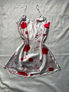 Satin Floral Nightgown