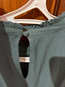 vero moda Elegant Teal Textured Mini Dress